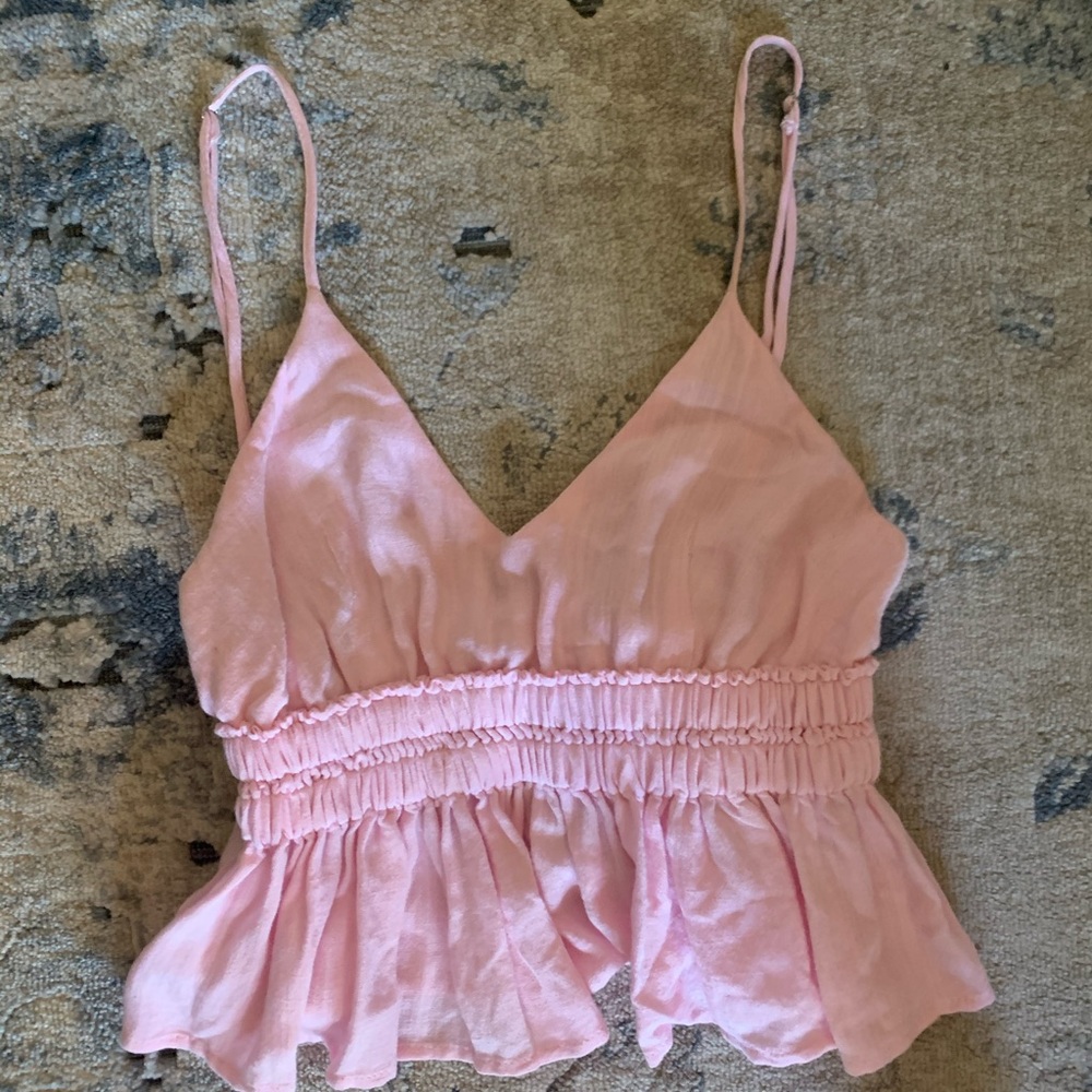 Impeccable pig pink crop top